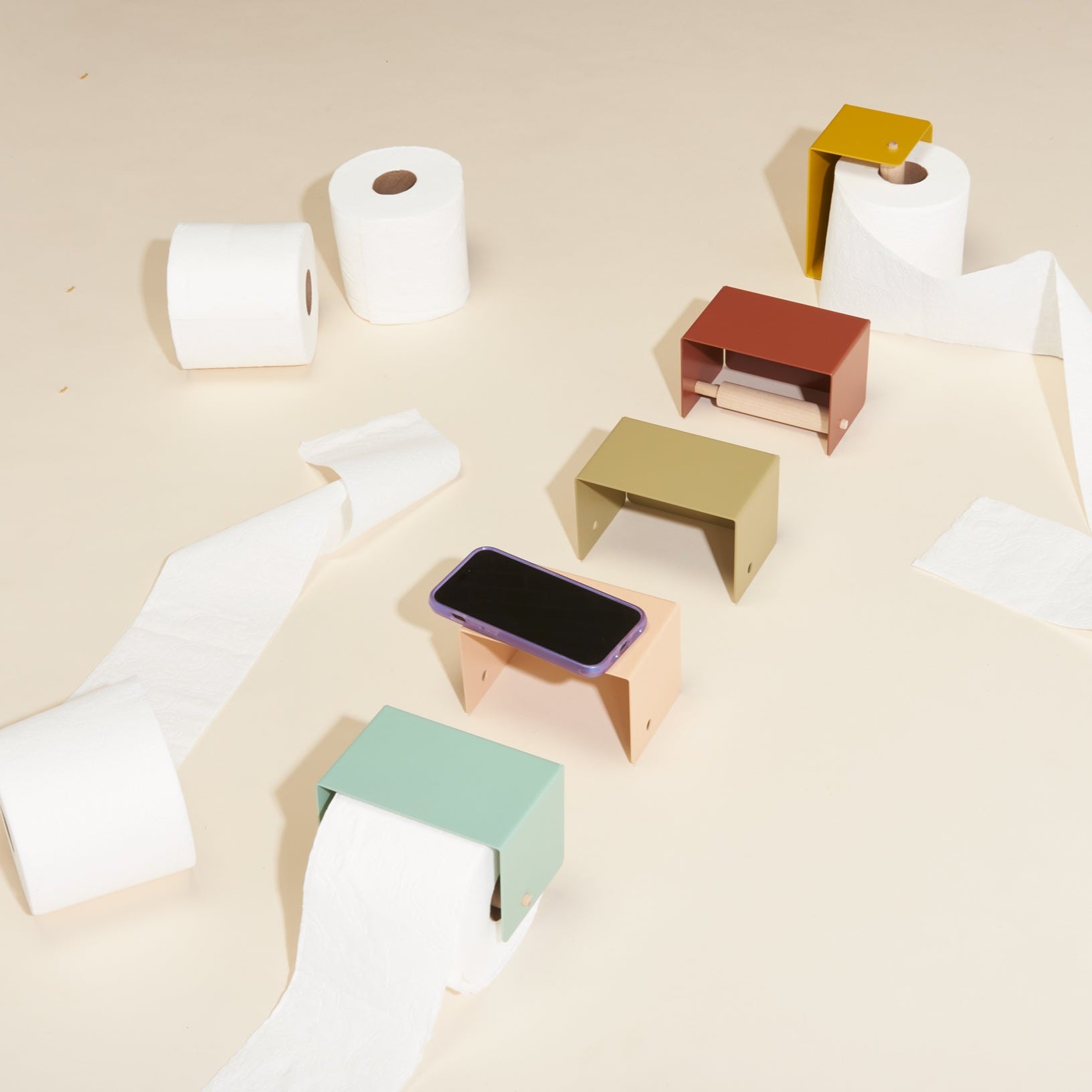 Toilet Paper Roll Holder -The Phone Rest - Safran Everyday